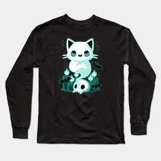 Ghost Cat Long Sleeve T-Shirt